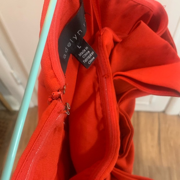 Anthropologie Adelyn Rae Rozina Strapless Bow Top- Red - Picture 6 of 14